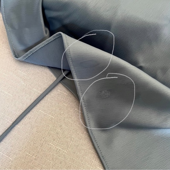 Blue Strappy Asymmetrical Wrap Dress Evening Prom Midi L - Picture 8 of 8